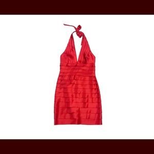 BCBG Red Halter Dress
